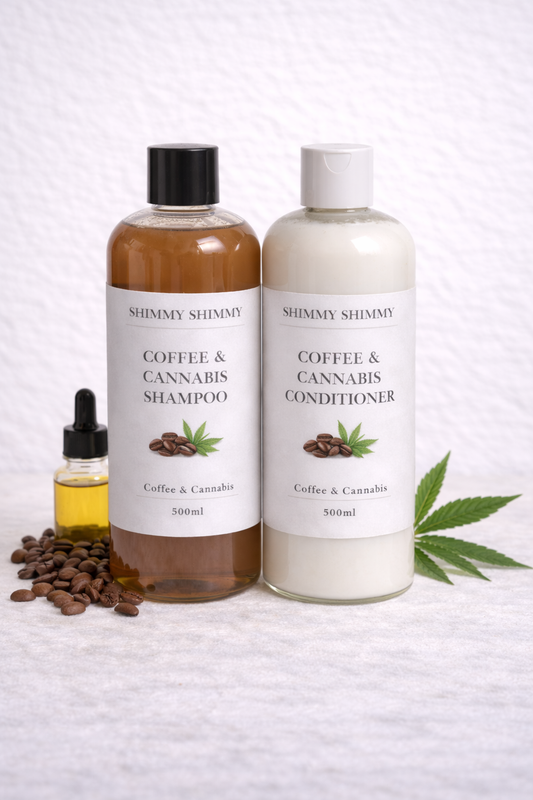 Shimmy Shimmy Coffee &amp; Cannabis Shampoo &amp; Conditioner Set
